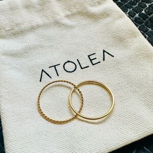ATOLEA Harmony Double Gold Ring Duo